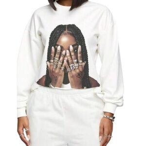 (SHEIN) “Slaydiva” White Sweatshirt - Size 3X
